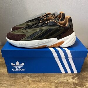 New Adidas Originals Ozelia Olive Green Camo Shoes Sneakers HP2857 Men's Size 10